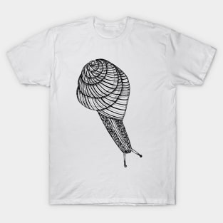 Black and White Snail T-Shirt